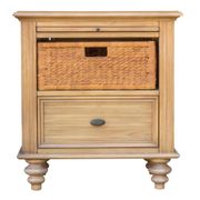 Vintage Casual 1-Drawer Nightstand - Maple