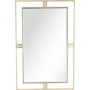 Daria Casual Rectangle Framed Floating Accent Mirror