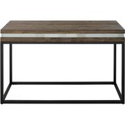Bailey Glass Console Table - 47.2", Brown