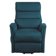 Shola Microfiber Upholstered Power Lift Reclining Chair with Massage and Heat - Blue