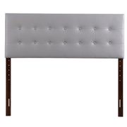 Super Nova Upholstered Tufted Panel Headboard - Full, Light Gray