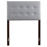 Super Nova Upholstered Tufted Panel Headboard - Twin, Light Gray