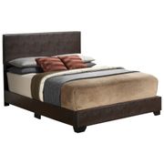 Aaron Upholstered Panel Bed - Full, Cappuccino