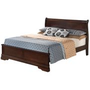 Louis Philippe Panel Bed - Full, Cappuccino