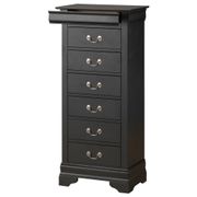 Louis Phillipe 7-Drawer Chest of Drawers - Black