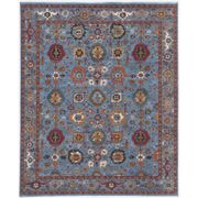 Antiquity Hand-Knotted Accent Rug - 6' x 9', Blue