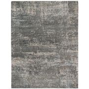 Mystique Hand-Knotted Area Rug - 6' x 9', Cool Gray