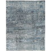 Mystique Hand-Knotted Area Rug - 6' x 9', Polo Blue