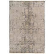 Pearl Hand-Knotted Area Rug - 6' x 9', Light Gray