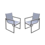 Bistro Outdoor Patio Dining Chair - Gray