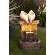 Ducks Resin Outdoor Fountain with LED Light - 27.7"
