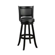 Augusta 34" Faux Leather Swivel Extra Tall Stool - Black