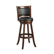 Augusta 34" Faux Leather Swivel Extra Tall Stool - Cappuccino