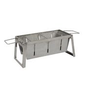 Foldaway Charcoal Grill - Stainless Steel