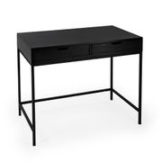 Belka Desk with Drawers - Black