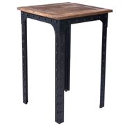 River Wood and Metal Pub Table