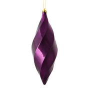 Swirl Finial Ornament - Set of 6, Purple