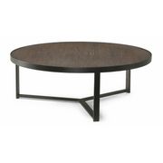 Carmen Large Round Cocktail Table - Brown