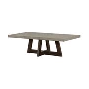Elodie Rectangle Coffee Table - Gray Concrete/Dark Gray Oak