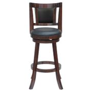 Avianna Faux Leather 24" Swivel Counter Stool - Cherry