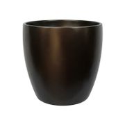 Napa Round Cylinder Planter - 13.75", Brown