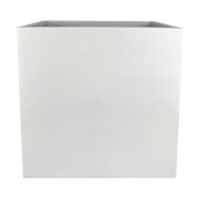 Dixon Square Cube Planter Box - 12", White