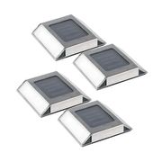 Nature Power Stainless Steel Outdoor Solar Outdoor Integrated LED Pathway Light (4-Pack)