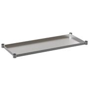 Flash Furniture Undershelf for 24" x 48" Work Table, Galvanized Stainless Steel