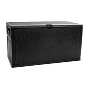 Flash Furniture 120 Gallon Plastic Deck Box Outdoor Waterproof Storage Box