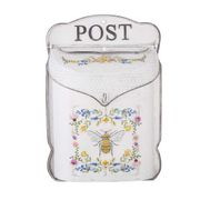Distressed Style Wall Mount Letter Box - 15.5", Bee