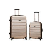 2 Piece Expandable Abs Luggage Set - Champagne