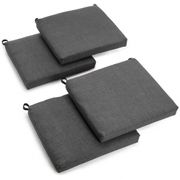 Polyester Chair Cushions - Set of 4, Gray