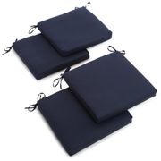 Twill Chair Cushions - Set of 4, Navy