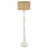 Harper Seagrass Floor Lamp - White
