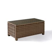 Bradenton Weathered Brown Outdoor Wicker Coffee Table