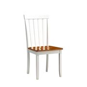 Bloomington Dining Chairs - Set of 2, White/Honey Oak