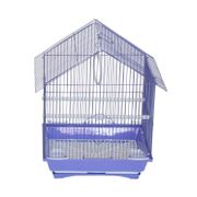 House Top Style Small Parakeet Cage - 17.8", Purple