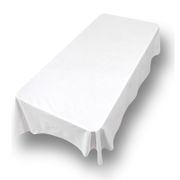 Flannel Back Tablecloth - White