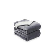 Sherpa Polyester Blanket - Gray