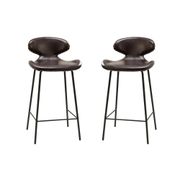 Hassan 25.4'' Counter Stool - Set of 2, Brown