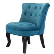 Jane Velvet Accent Chair - Blue