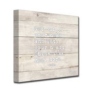 Feel More' Wrapped Canvas Wall Art - 12"