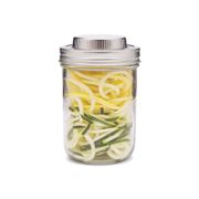3-in-1 Spiralizer for Wide Mouth Mason Jars - Stainless Steel