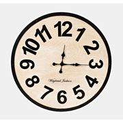 Solid Wood Clock - 24'', Weathered White