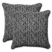 Nakiia Indoor/Outdoor Throw Pillow - Set of 2, Black