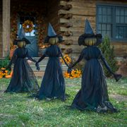 Halloween 13" Witch Stakes Figurine - Set of 3