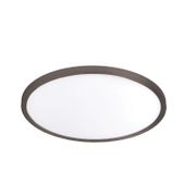 11" 1-Light Simple Circle LED Flush Mount Light - Bronze