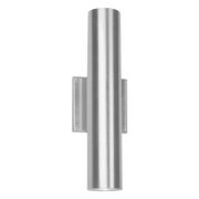 Howse 2-Light LED Outdoor Armed Sconce - Brushed Aluminum