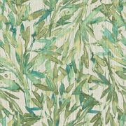 Antonia Vella Leaves 33' L x 21" W Wallpaper Roll - 57.75' Sq Ft, Teal/Green