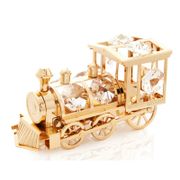 Train Holiday Shaped Ornament - Gold